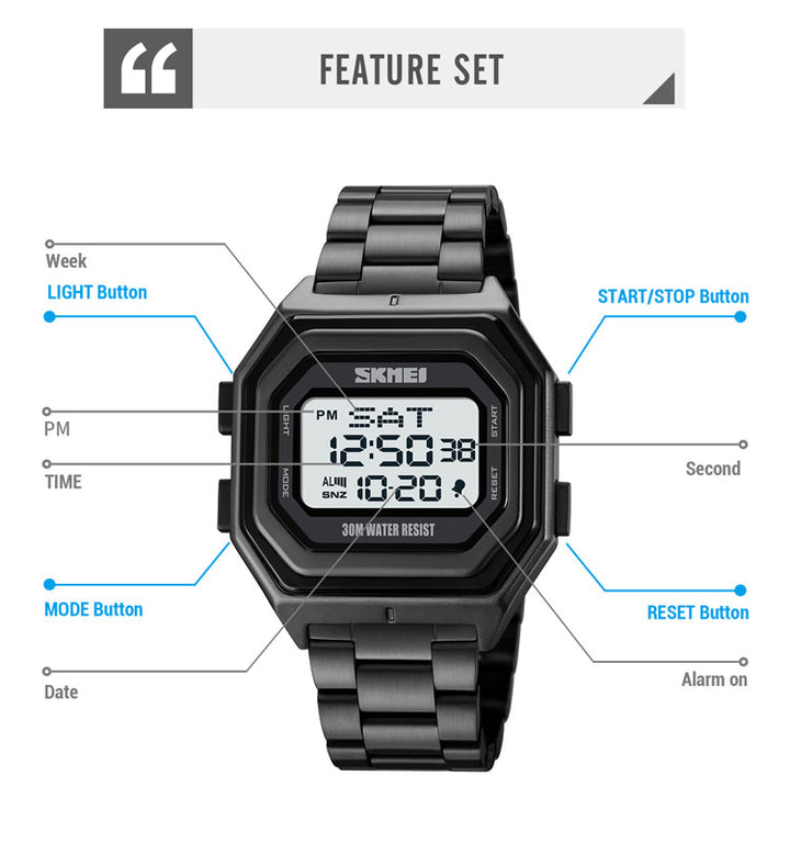 SKMEI 1875 Digital LED Watch for Men