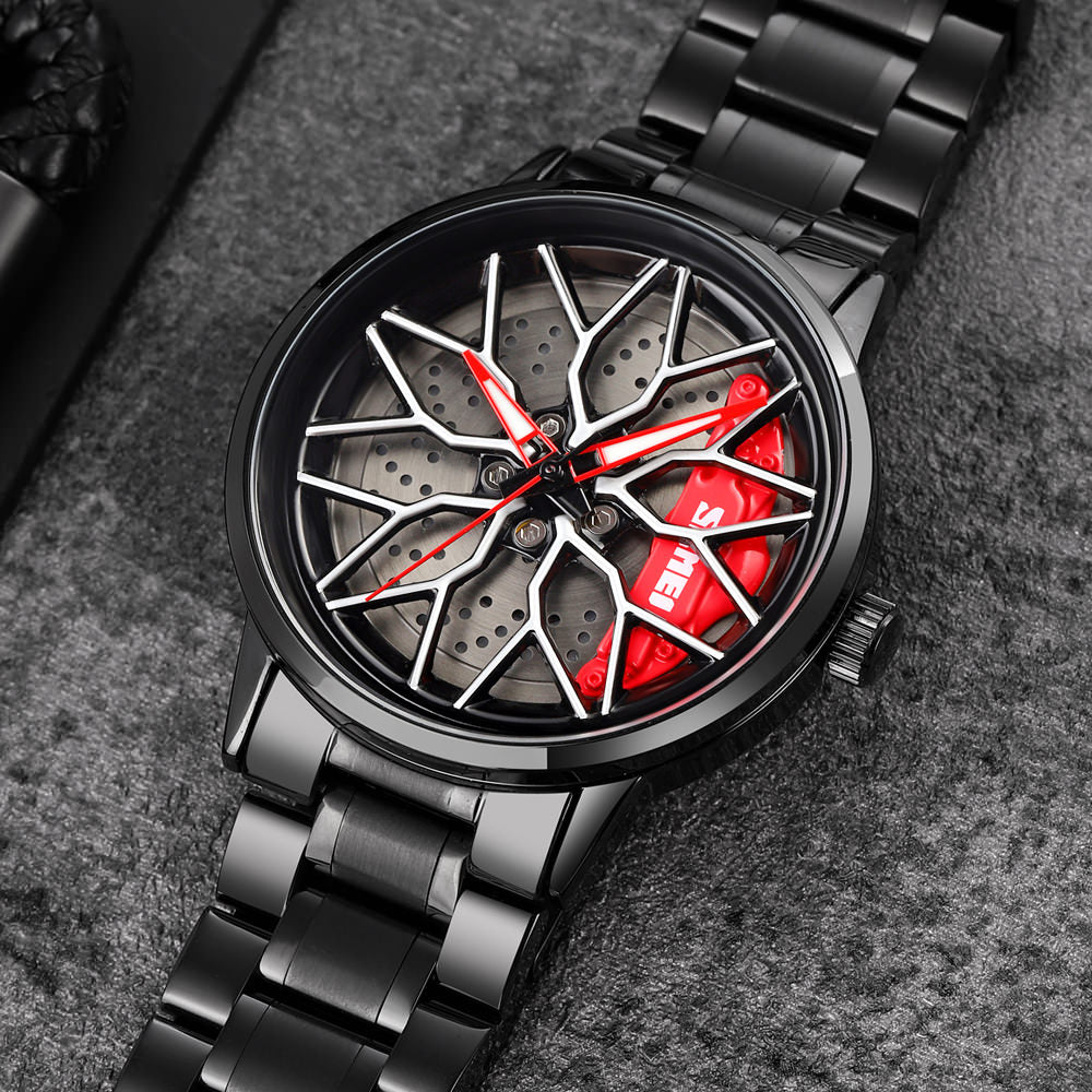 Wheel Rotation Watch SKMEI 1990 Spinning Car Wheel Watch – FantaStreet