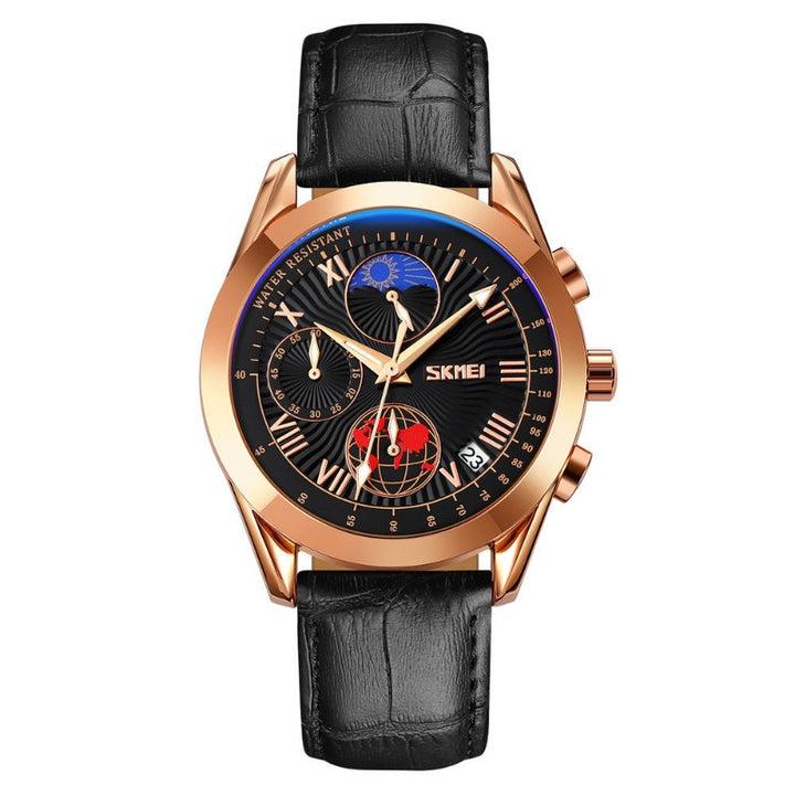 SKMEI 9236 40mm Quartz Moonphase Watch for Men