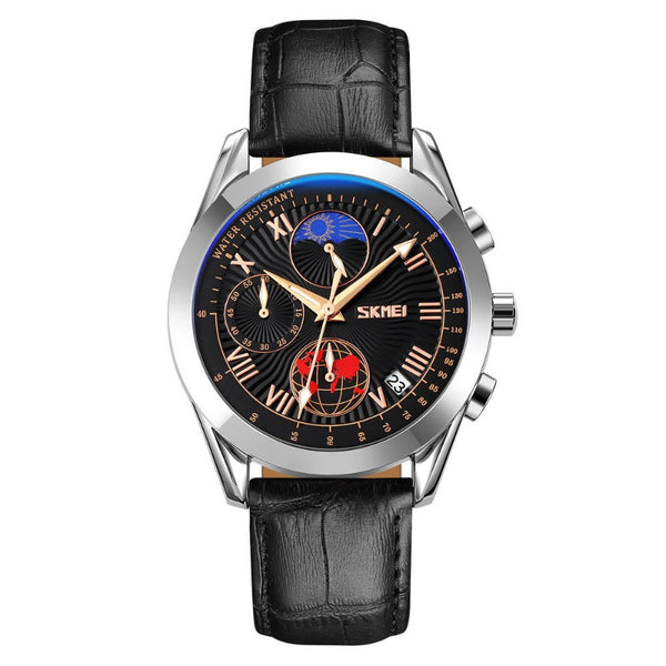 SKMEI 9236 40mm Quartz Moonphase Watch for Men