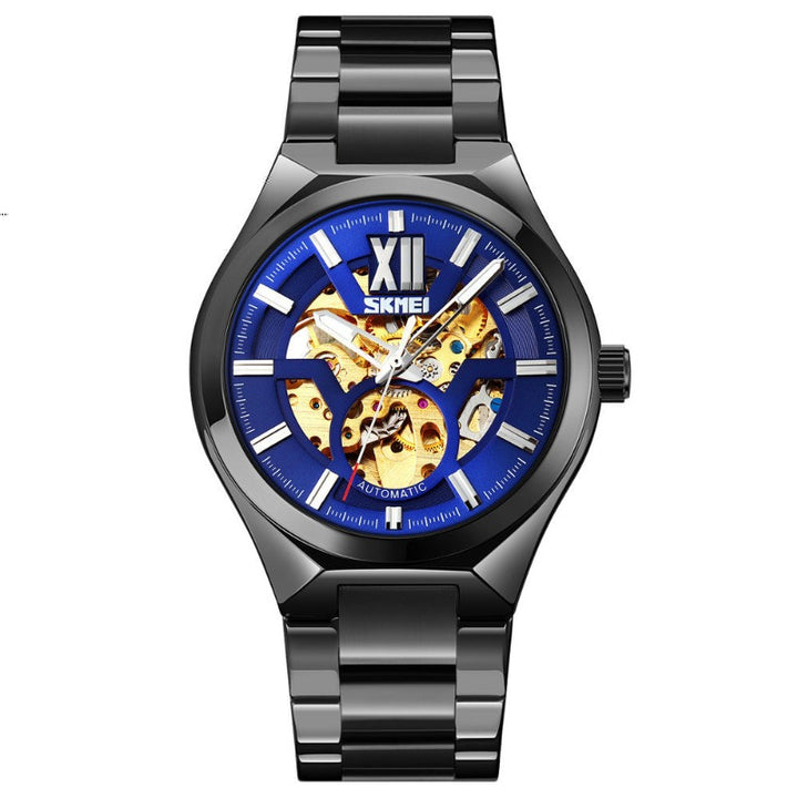 SKMEI 9258 Mechanical Skeleton Watch with Visible Gears