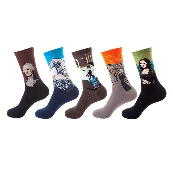 Mox JT Funny Socks  Sets for Autumn and Winter - 5 Pairs/Set - FantaStreet