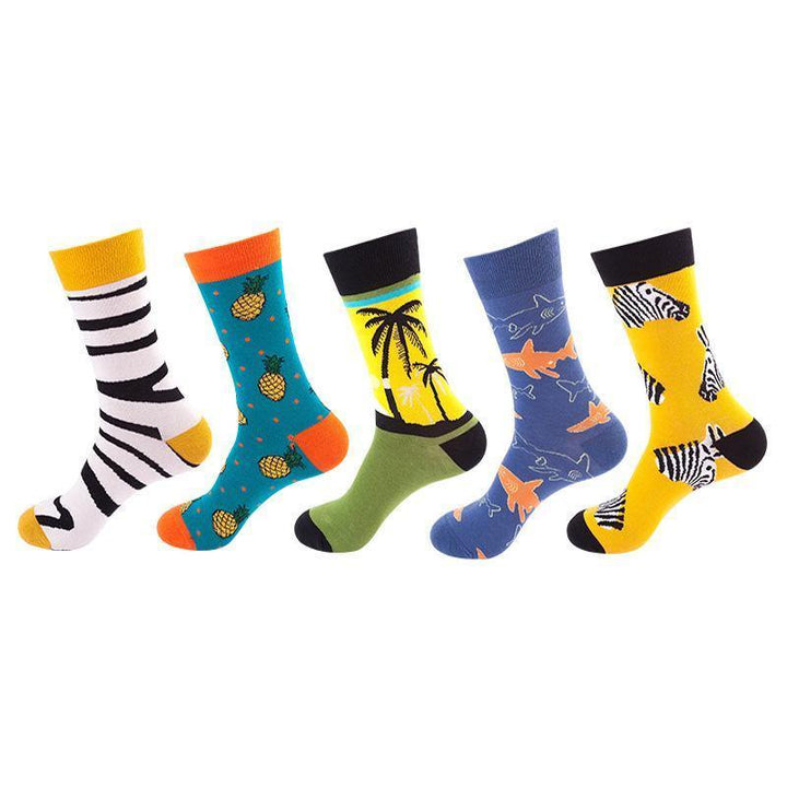 Mox JT Funny Socks  Sets for Autumn and Winter - 5 Pairs/Set - FantaStreet