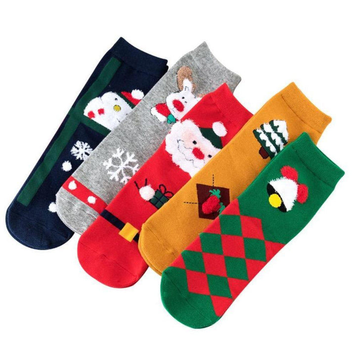 Mox Euro Style Santa Socks Winter Stockings for Unisex - FantaStreet