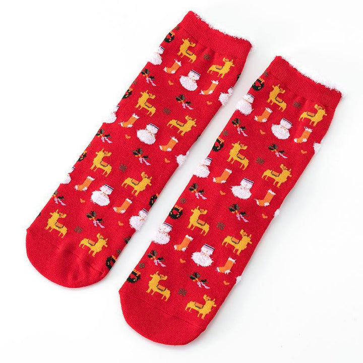 Mox Ins Style Santa Socks Winter Stockings for Unisex - FantaStreet