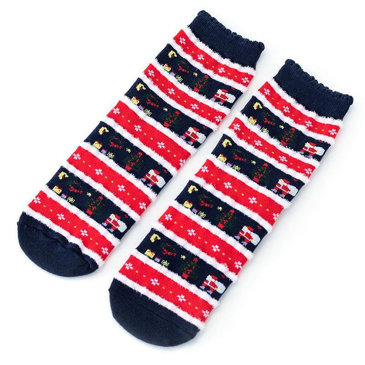 Mox Ins Style Santa Socks Winter Stockings for Unisex - FantaStreet