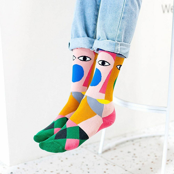 Mox JT Harajuku Style Crazy Tube Socks for Winter - FantaStreet