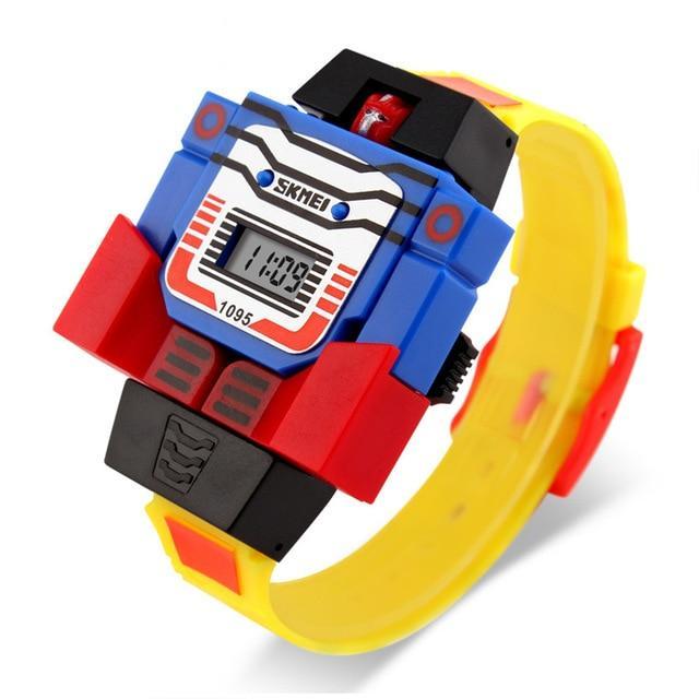 SKMEI 1095 Children Wristwatch for Boy w/ Detachable Robot Deformation Toy - FantaStreet