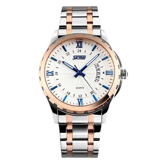 SKMEI 9069 Men Full Steel Quartz Wristwatch for Men - FantaStreet