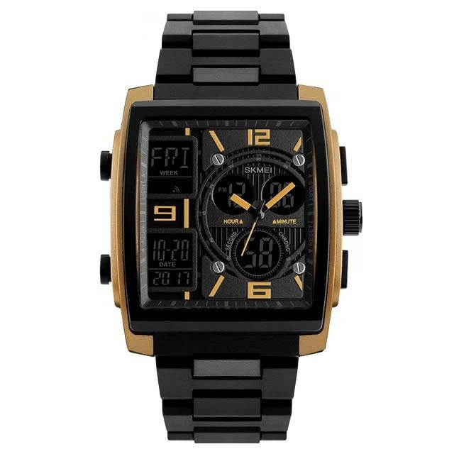 SKMEI 1274 Men's Ana Digi Watch Rectangle