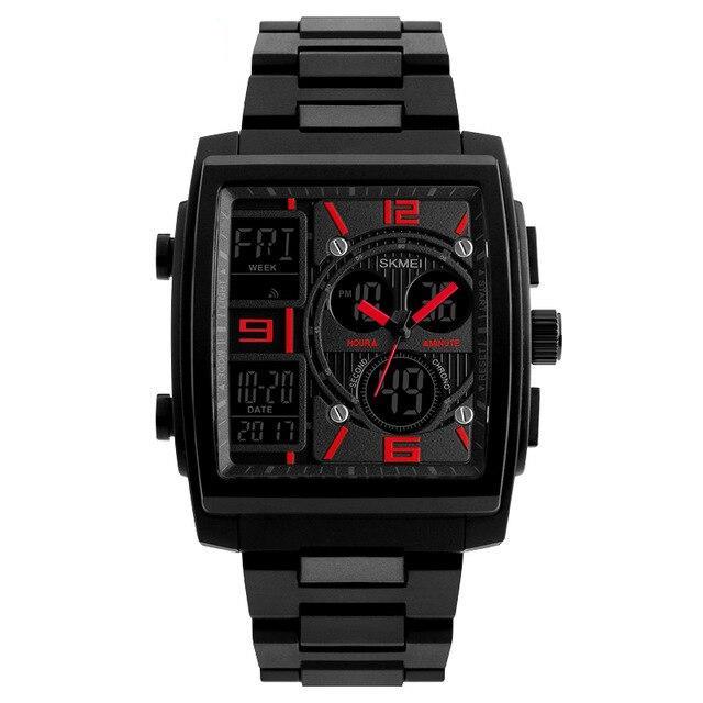 SKMEI 1274 Men's Ana Digi Watch Rectangle