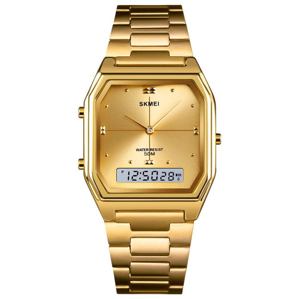 SKMEI 1612 Gold Women's Digital Watch - FantaStreet