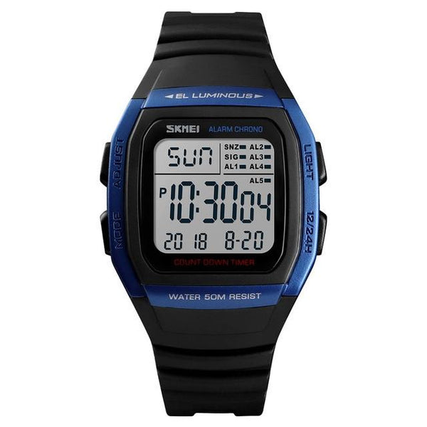 SKMEI 1278 Fashion Men Sports Digital Watch w/ Count Down - FantaStreet