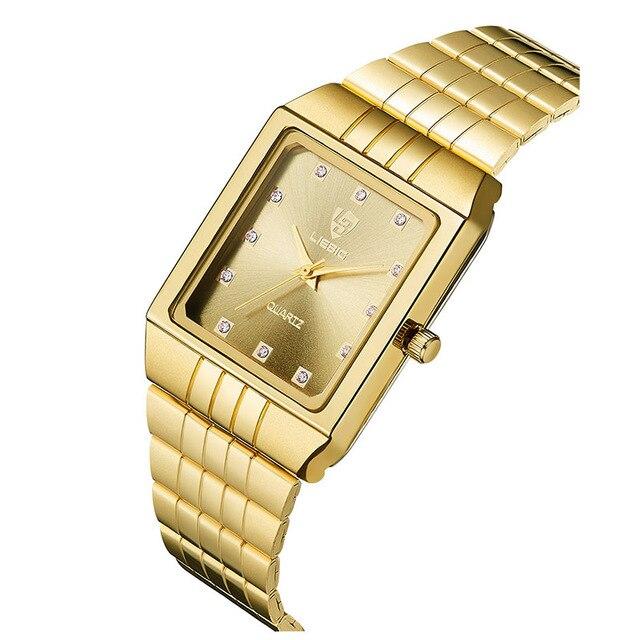 SKMEI 8808 Golden Quartz Watch for Couples - FantaStreet