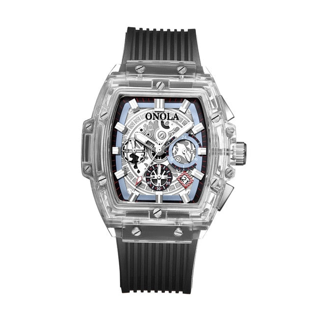 ONOLA Barrel Watch from Transparent Watches for Mens Collection