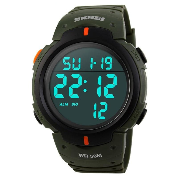 SKMEI 1068 Shock Resist Sport Watch w/ EL Back-light - FantaStreet