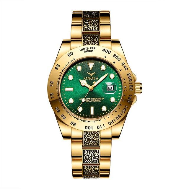 ONOLA 3814 Luxury Golden Watch for Men