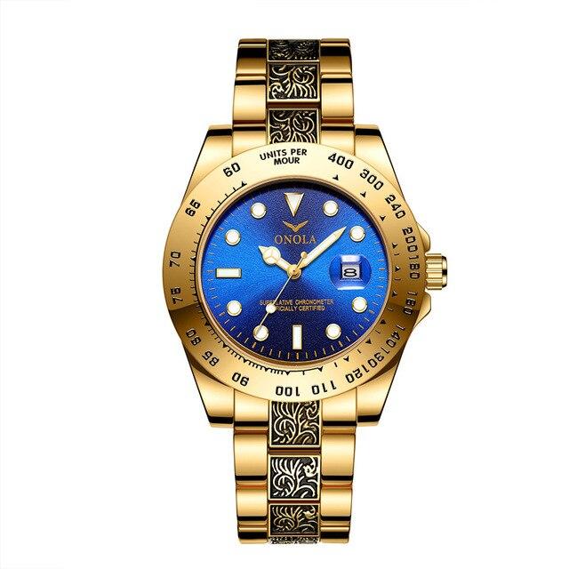 ONOLA  3814 Luxury Gold Watch for Mens - FantaStreet