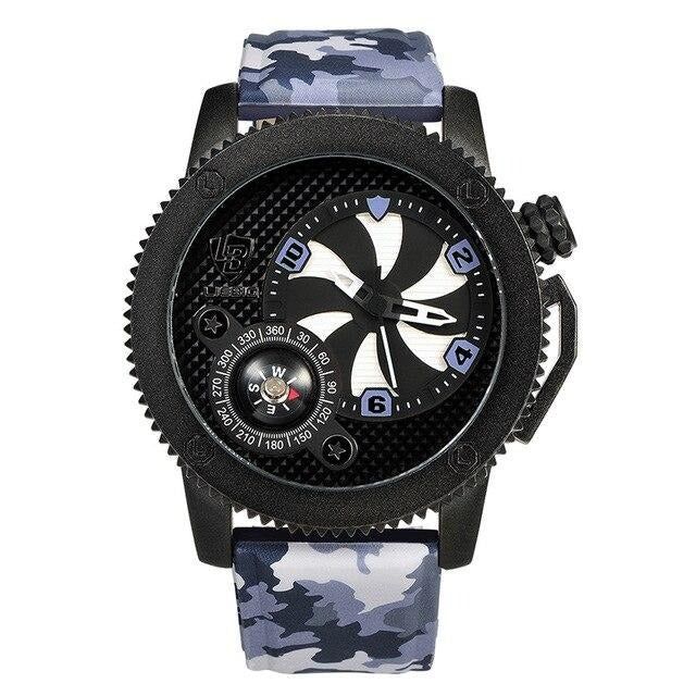 LIEBIG F302 Fashion Camouflage Quartz Watch for Men w/ Compass - FantaStreet