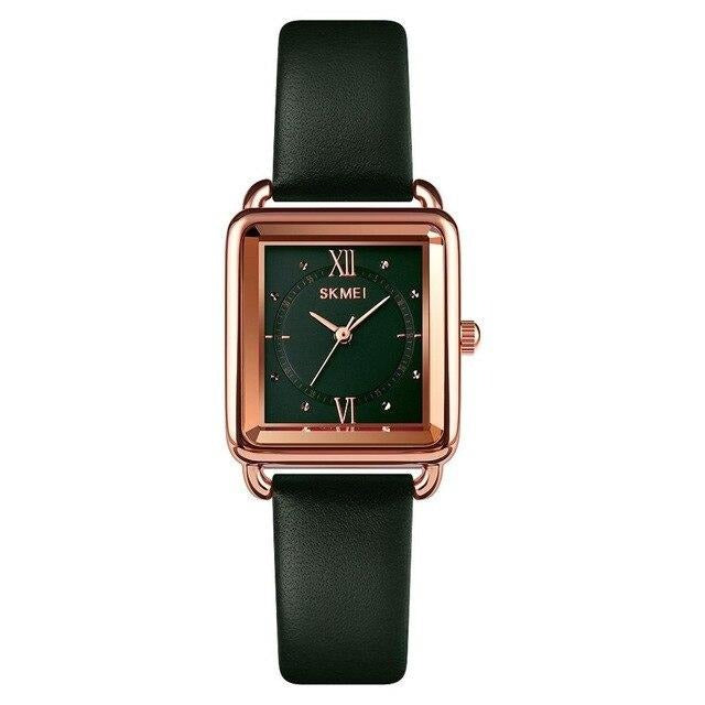 SKMEI 1702 Ladies Quartz Clock w/ Leather Strap - FantaStreet