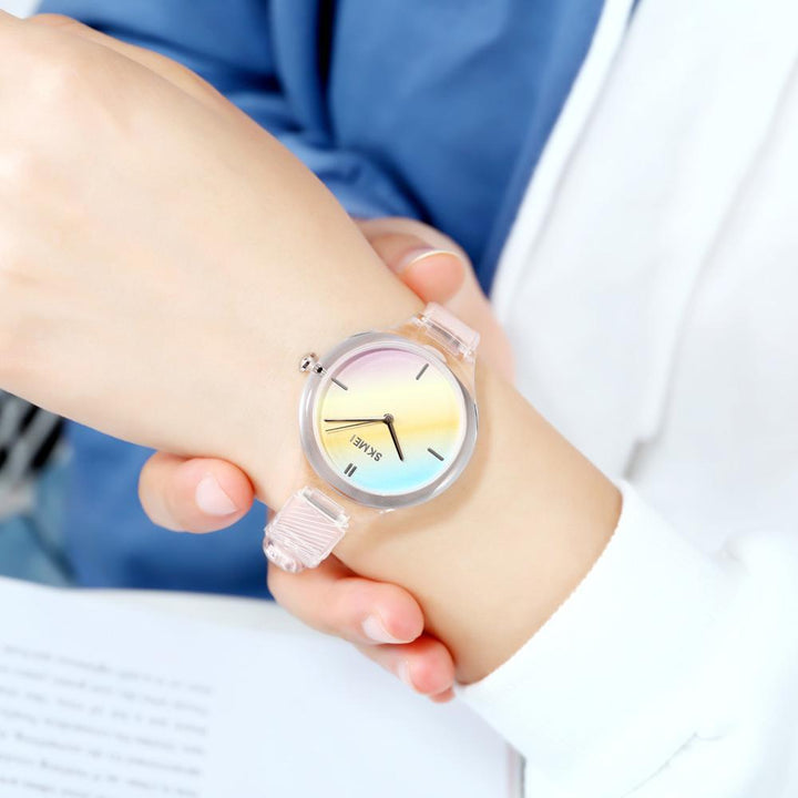 SKMEI 1714 Muti-color Women Dress Watch w/ 30m Waterproof - FantaStreet