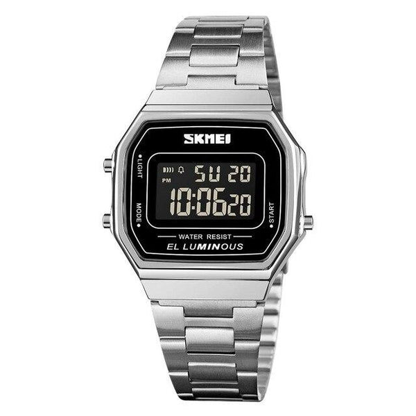 SKMEI 1647 Montre décontractée pour homme IP68 avec alarme chrono et chronomètre 