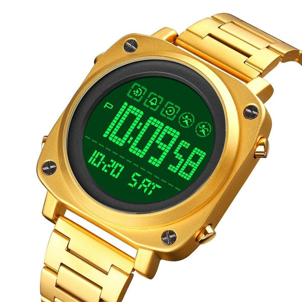 Reloj cuadrado LED SKMEI 1726 para hombre con 30 m resistente al agua y luminoso